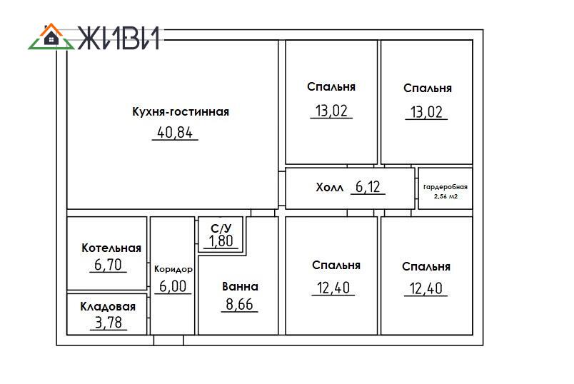 Дом 1 эт., 127,3 м2, 11,5 сот.