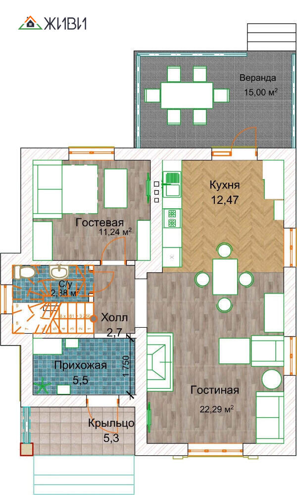 Дом 2 эт., 143 м², 10 сот.